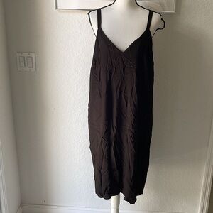Universal standard black tank dress